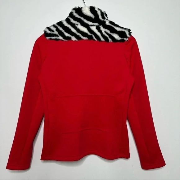 POIVRE BLANC Red Stretch Hybrid Fleece Jacket - Picture 8 of 14
